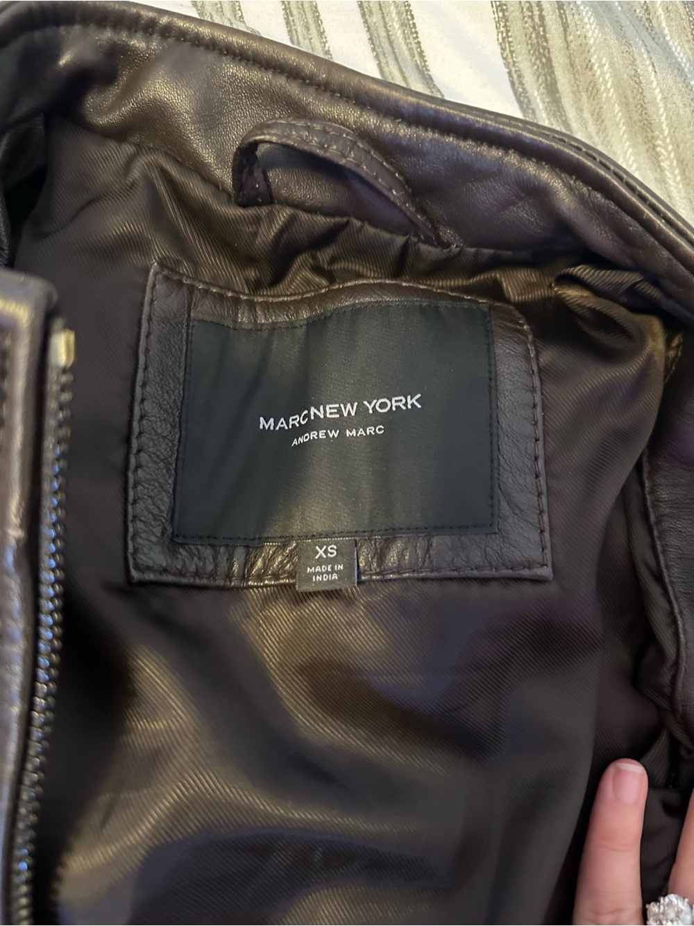Andrew Marc Leather Jacket, XS - Picture 2 of 5
